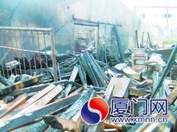 廈門一木材加工廠深夜突發大火 無工人受傷